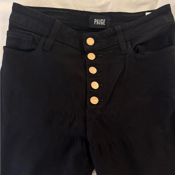 Paige Black High-Waisted Jeans - Picture 1 of 4